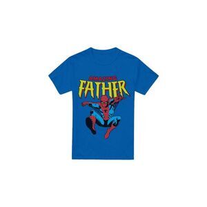 Spider-Man Mens Amazing Dad Fathers Day T-Shirt / Royal Blue